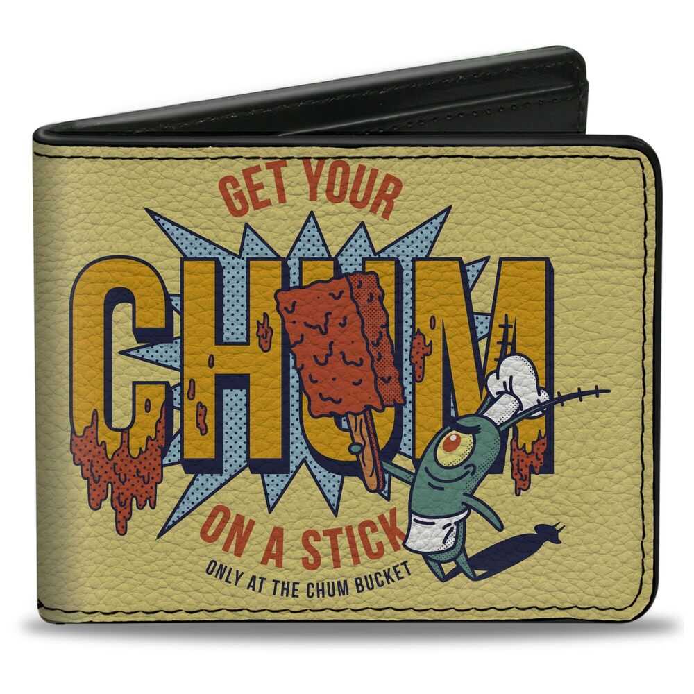 4017 Spongebob Squarepants Wallet, Bifold, Spongebob Squarepants Plankton